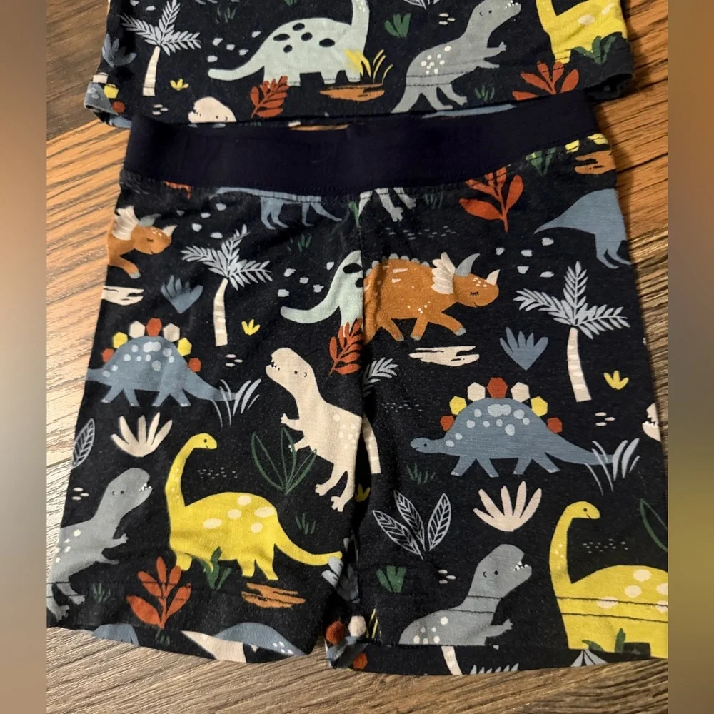 Little Sleepies Jurassic Jungle Two-Piece Pajama Set - Picture 4 of 8